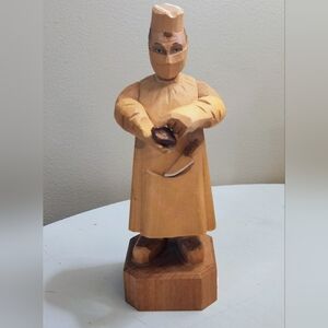 Vintage Anri Hand Carved Wood Figurine Physicians Heart Surgeon Doctor